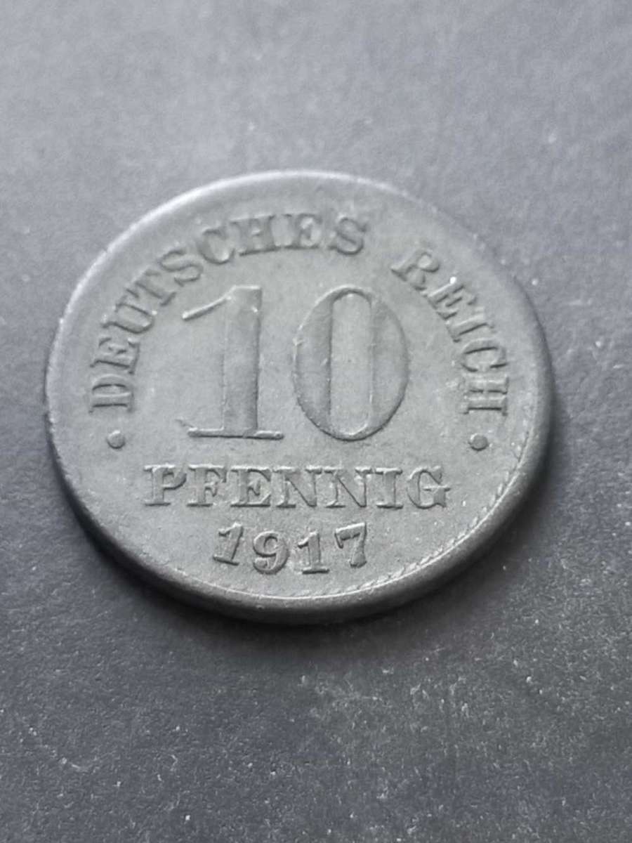 1917 Germany 10 Pfennig