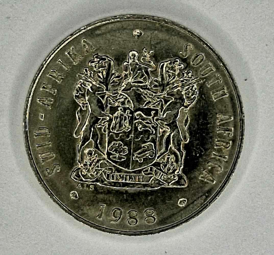South Africa 1988 set on R1 50c 20c 10c 5c 2c 1c