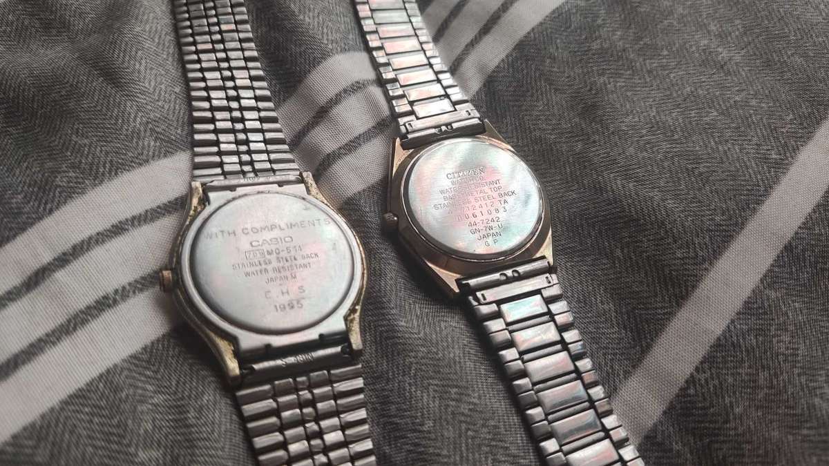 Citizen and Casio quartz watches