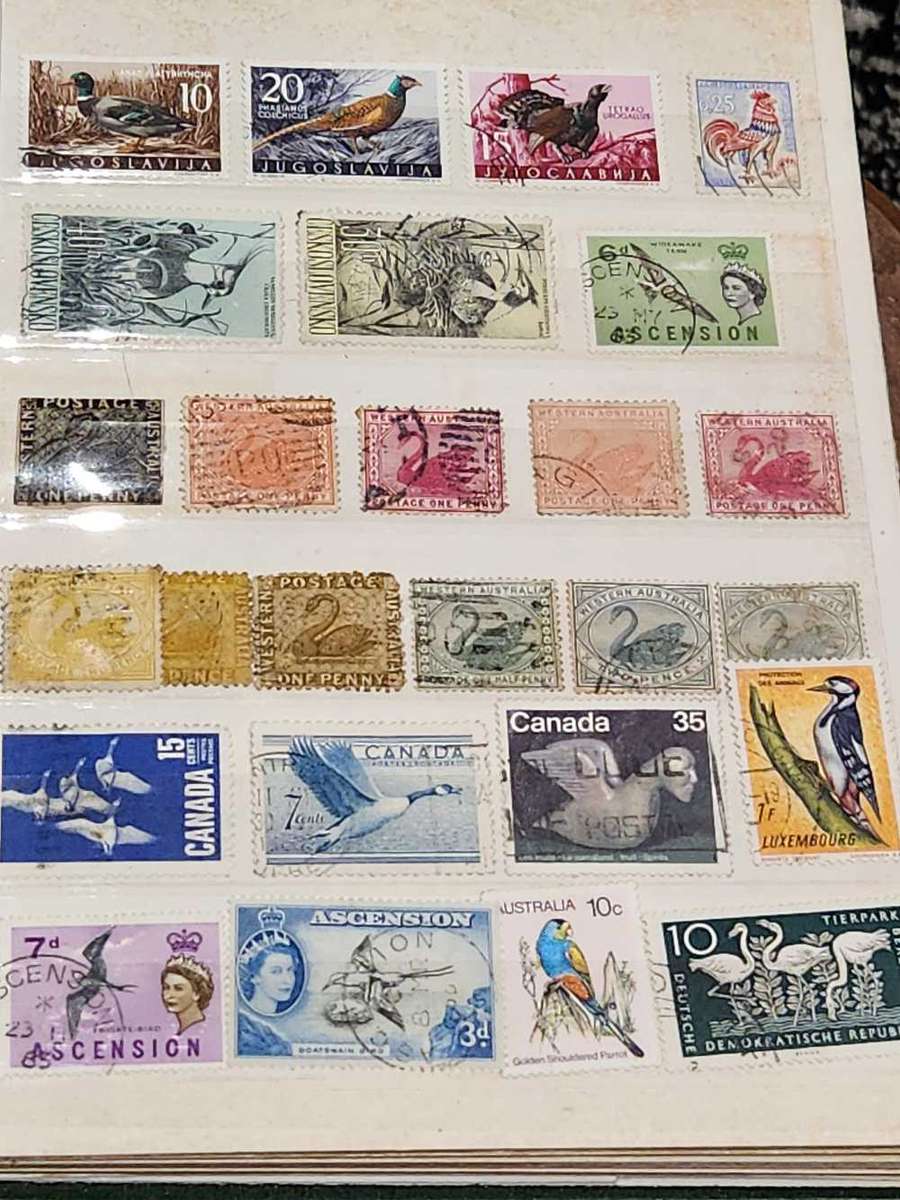 Bird thematics in small used Kek album (75% filled) - Incredible selection in lovely used album