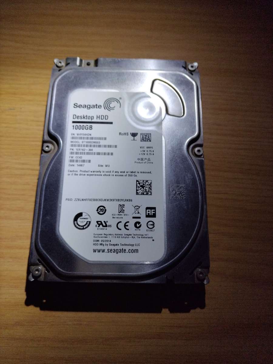 Seagate 1TB desktop HDD