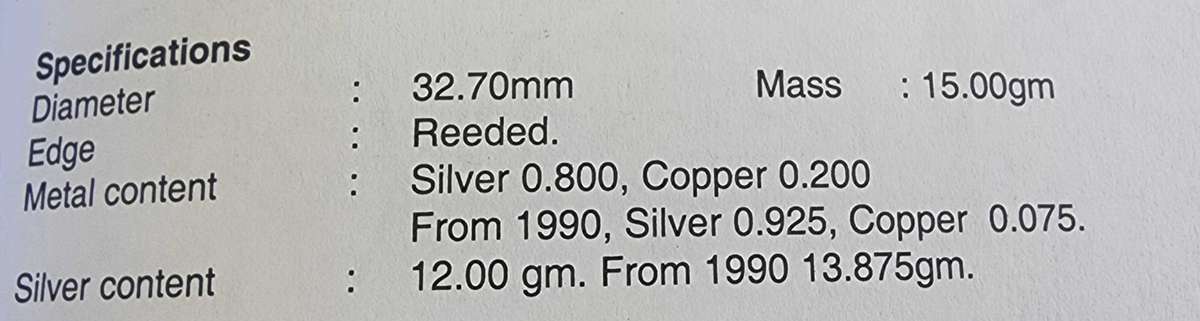 1985 Parliament One Rand