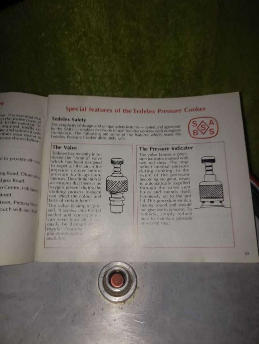 Vintage Tedelex 6 litre Pressure Cooker