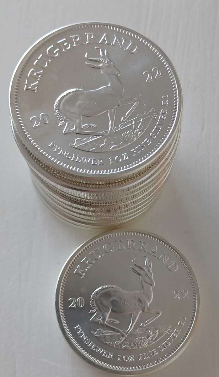 13x2022 1oz Silver Krugerrands bid per coin