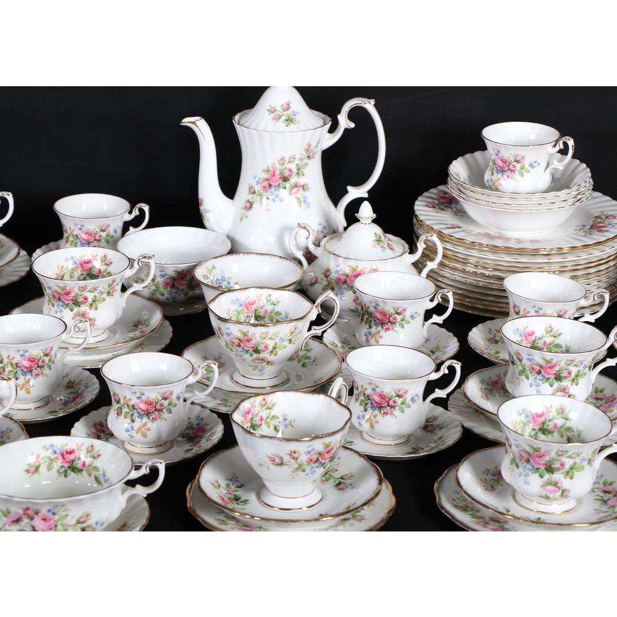 Royal Albert Moss Rose Pattern Service