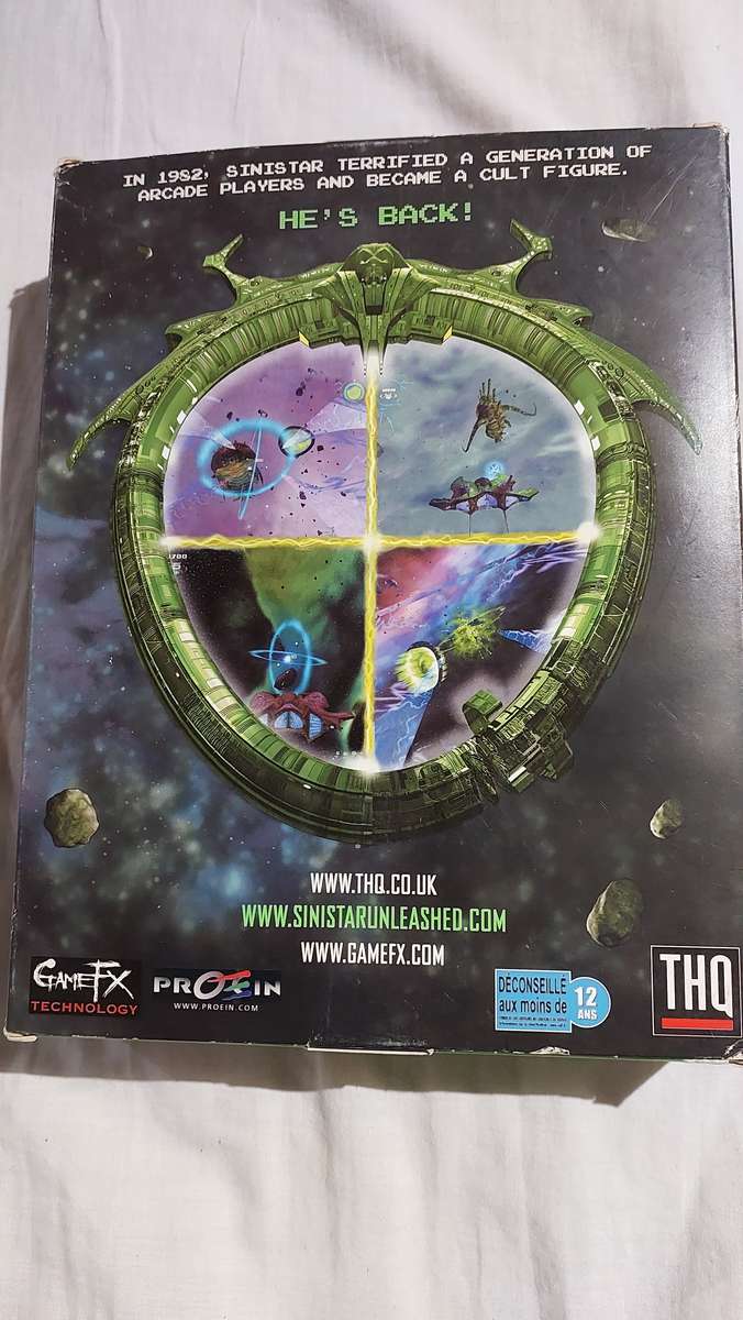 Sinistar PC Big Box Game Vintage