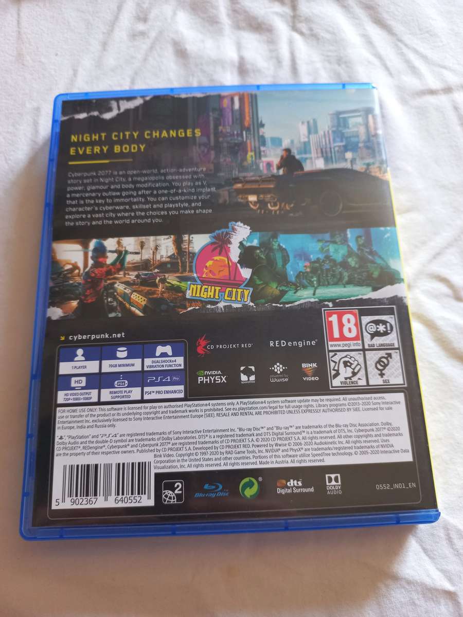 Cyberpunk 2077 + world map + postcards