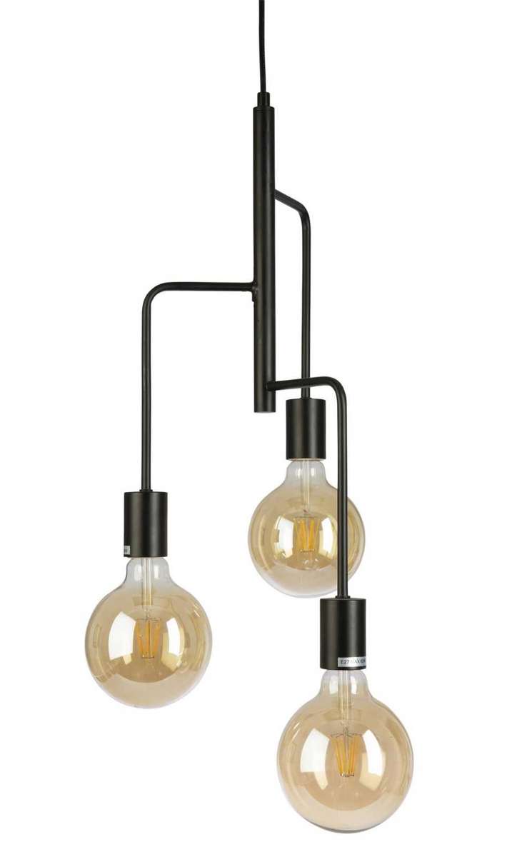 260cm long Metal 3-light pendant lights