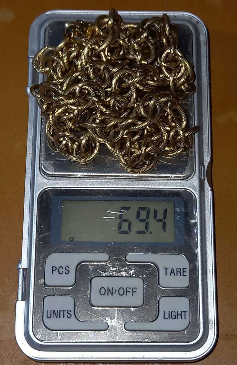 Gold Tone Chunky Chain with Beautiful Links