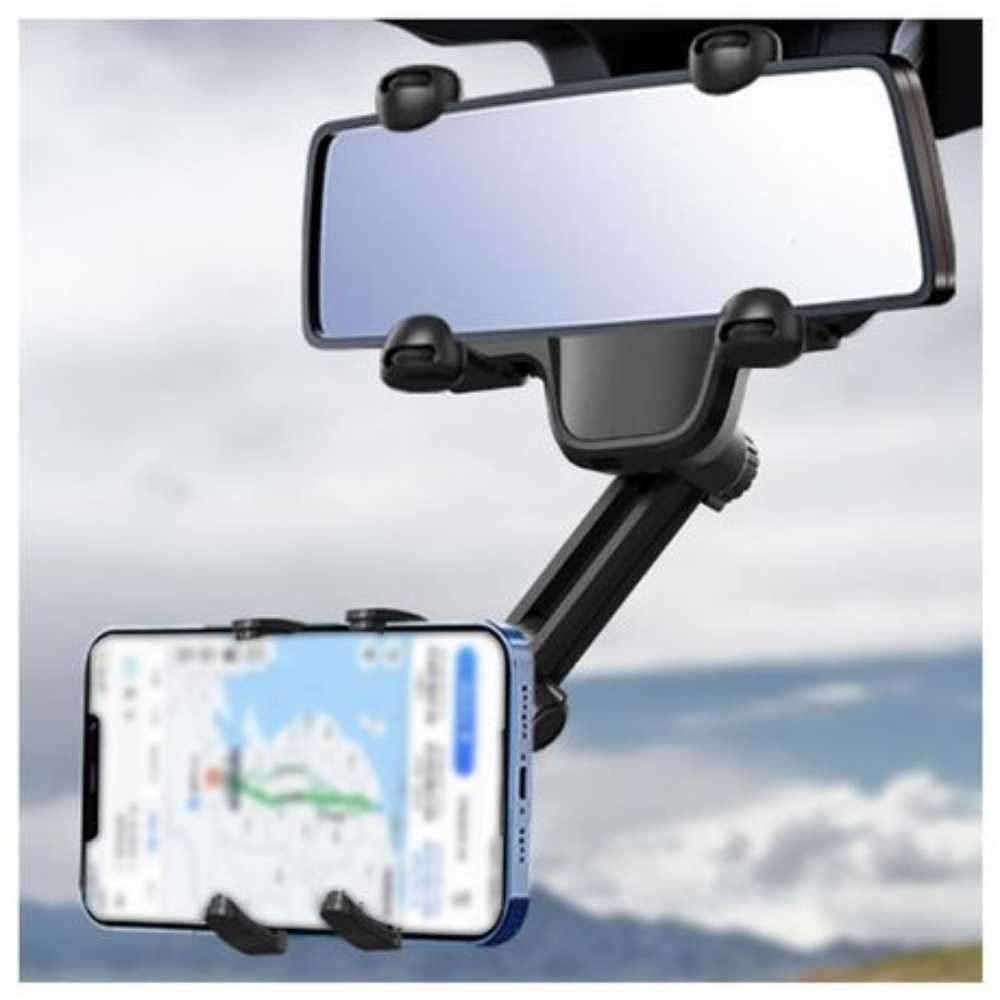 Car Mobile Phone 360 Rotating Retractable Rearview Mirror