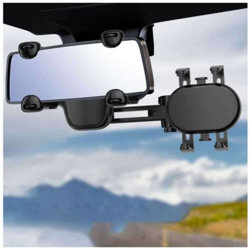 Car Mobile Phone 360 Rotating Retractable Rearview Mirror