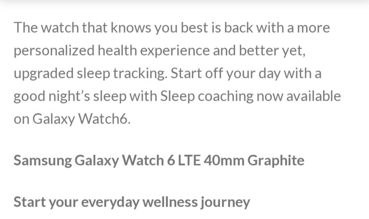 Samsung Watch6 40mm LTE