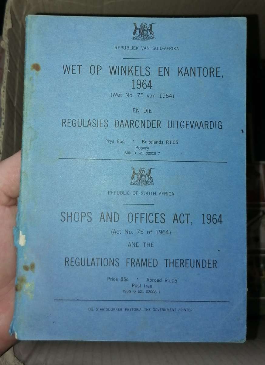 SHOP AND OFFICE ACT 1964