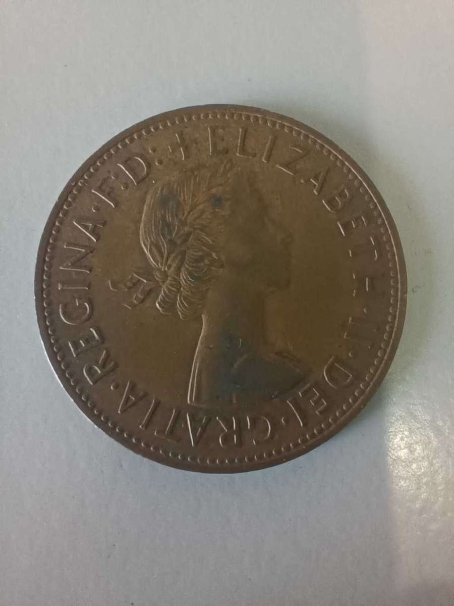 1967 One Penny Elizabeth II