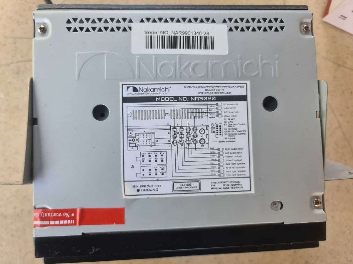 Nakamichi NA3020 2-DIN Built-in Bluetooth Touch Screen With Backup Camera