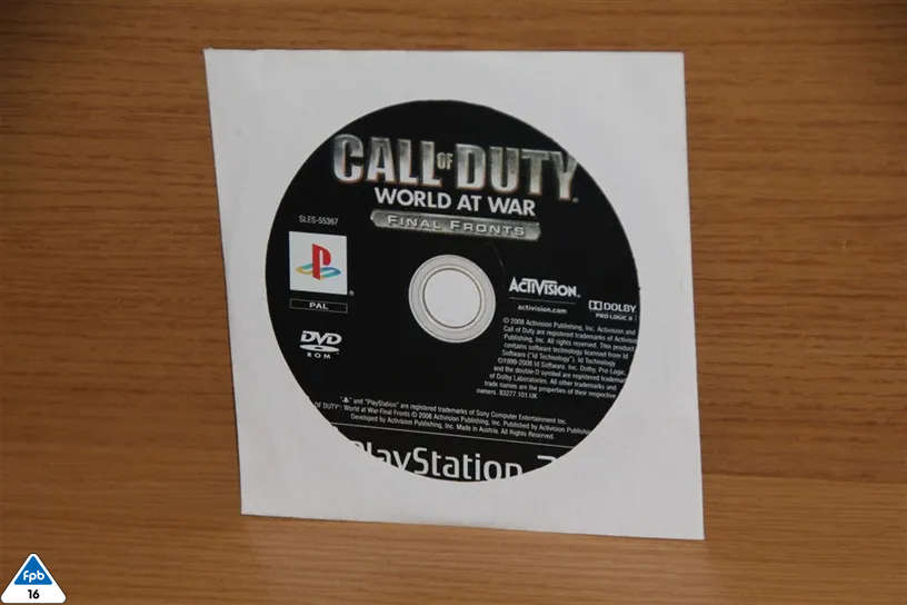 PS2 Call of Duty World at War Final Fronts (no case)