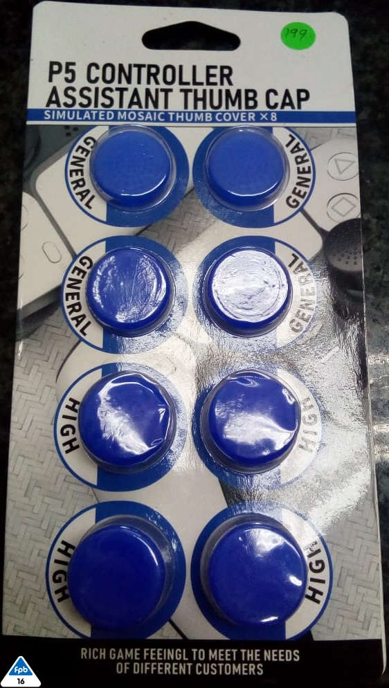 Controller Thumb Cap Pack Blue : PS5 (New)