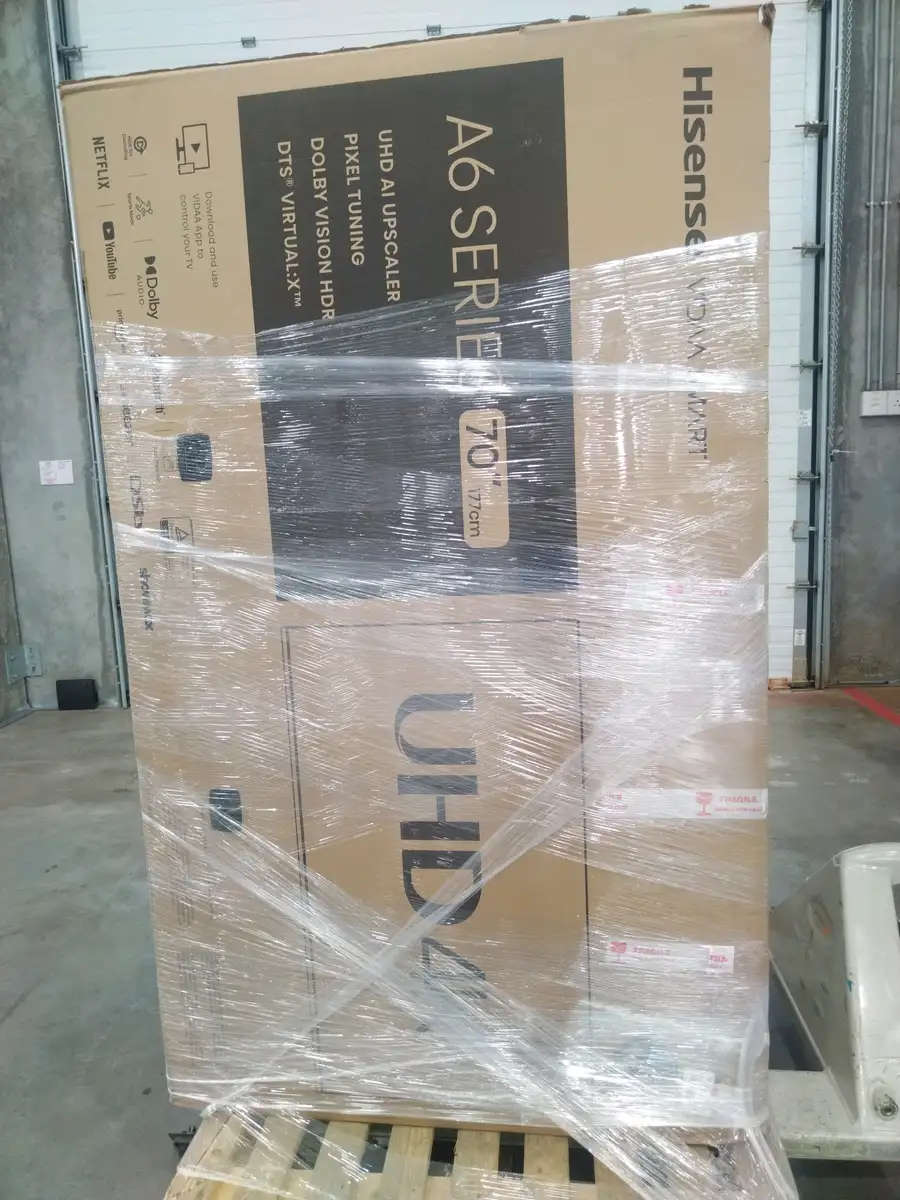 Bulk Lot of Damaged Screens and TVs: Hisense & More