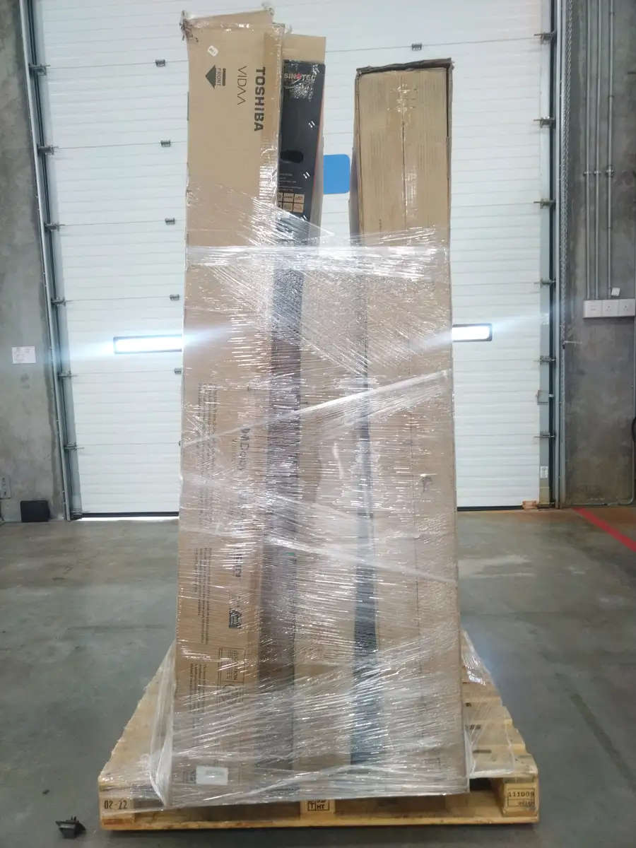 Bulk Lot of Damaged Screens and TVs: Hisense & More