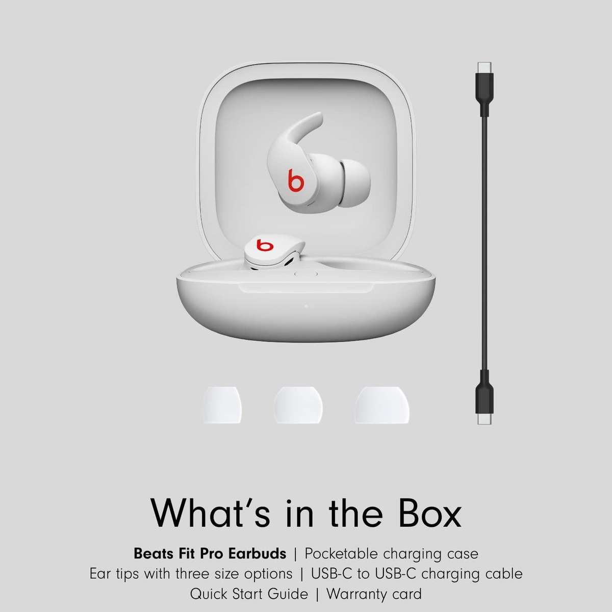 Beats Fit Pro  Bluetooth Noise Cancelling Earbuds (White)