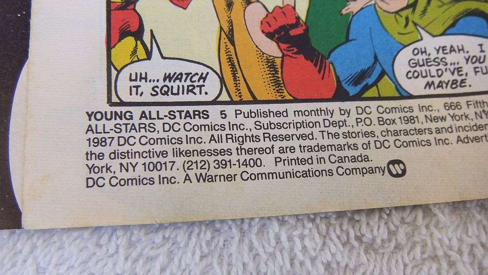 1987 DC COMICS - THE YOUNG ALL-STARS #5 - PRELOVED - FREE COMBINING