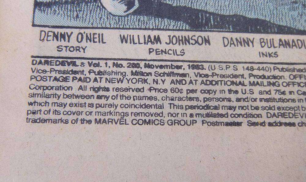 Comic - Marvel - 1983 Daredevil # 200