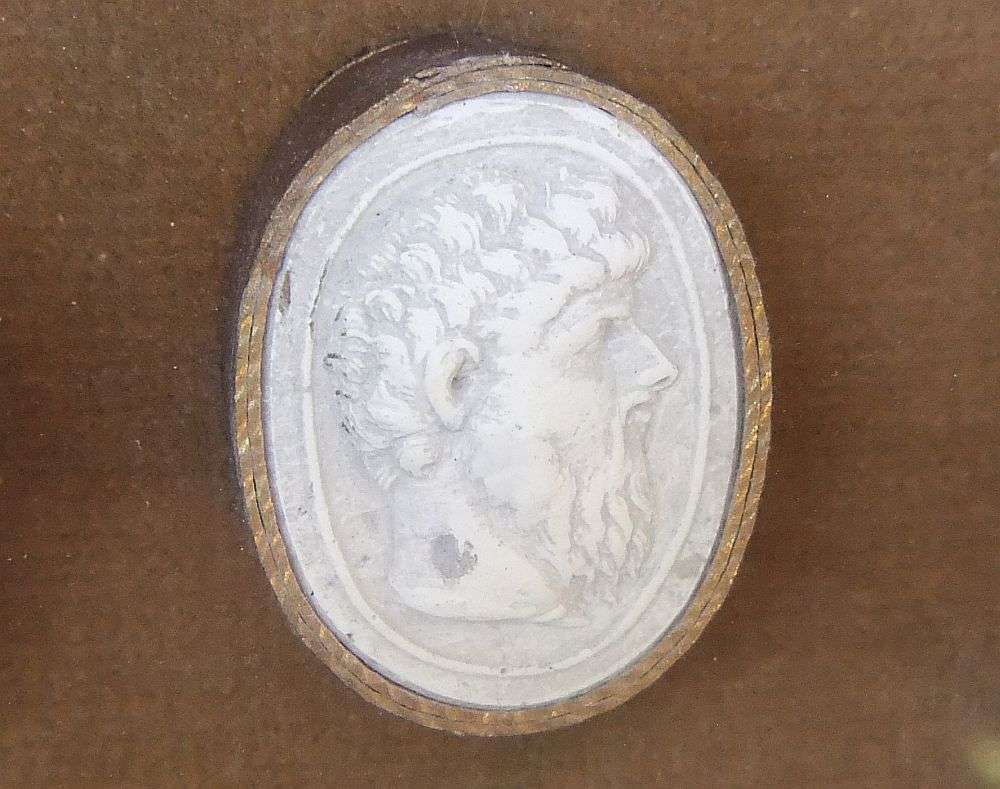 SUPER RARE IN SA !! THREE 19TH CENTURY PLASTER GRANDTOUR INTAGLIOS IN FRAME