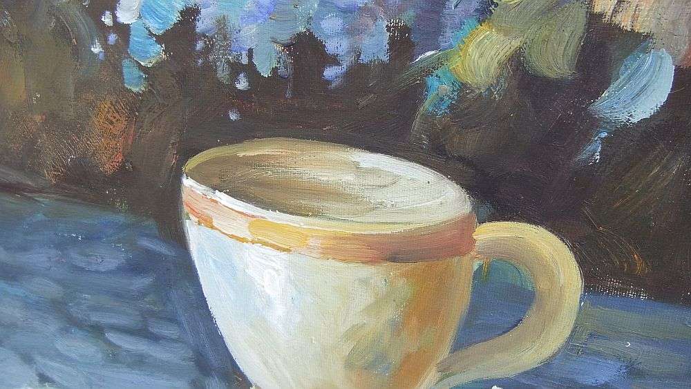 Large Framed Original Still Life Oil on Board Painting Signed T Demar