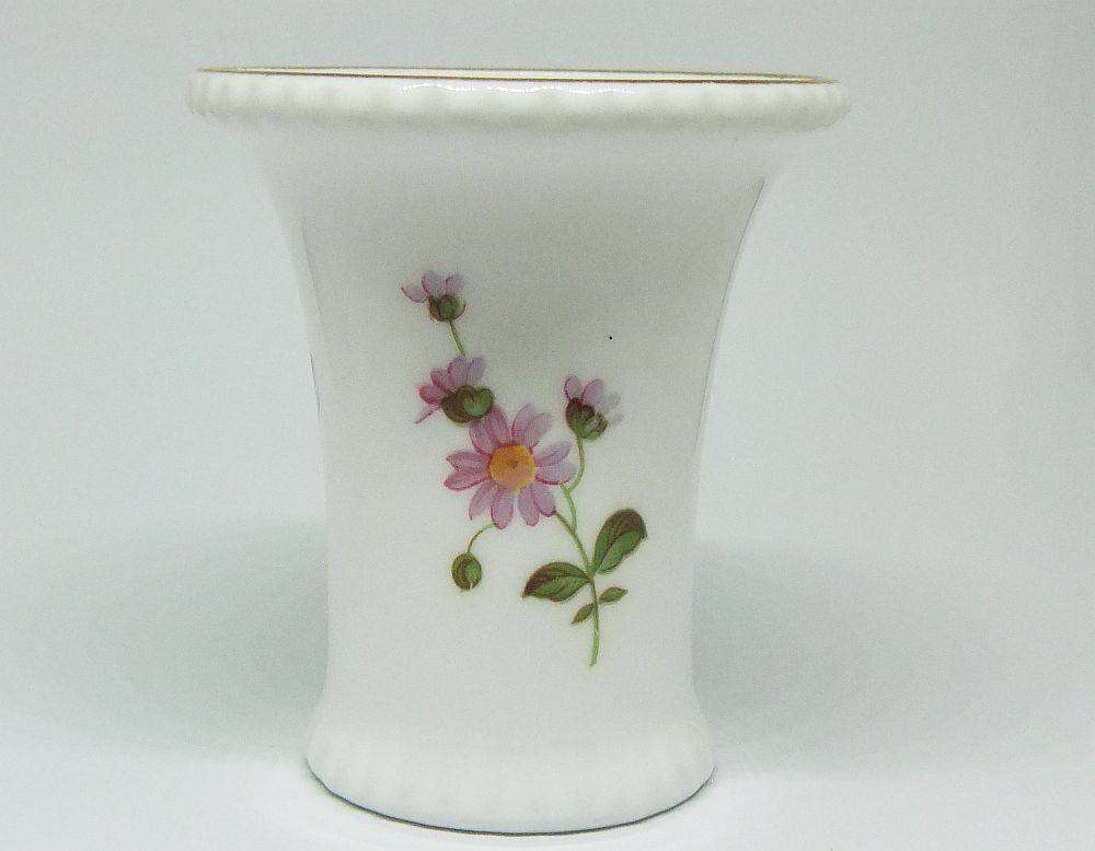 A beautiful vintage porcelain posy vase by Royal Crown Derby in excellent condition