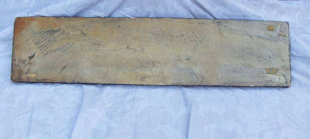 A rare vintage 1980`s hard foam wall mount demonstrational mold of an AK47 assault rifle