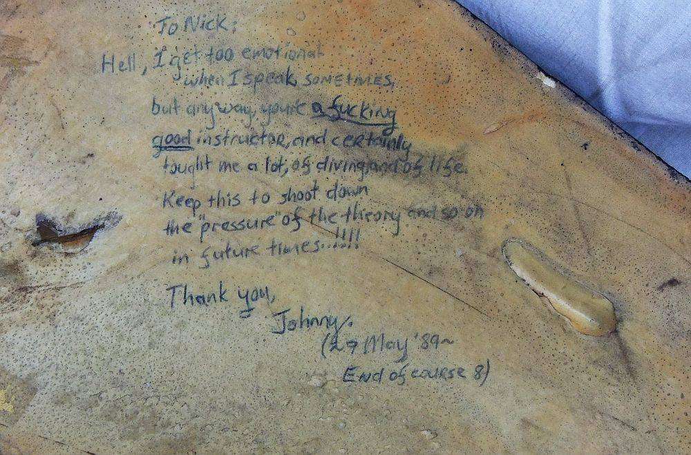 A rare vintage 1980`s hard foam wall mount demonstrational mold of an AK47 assault rifle