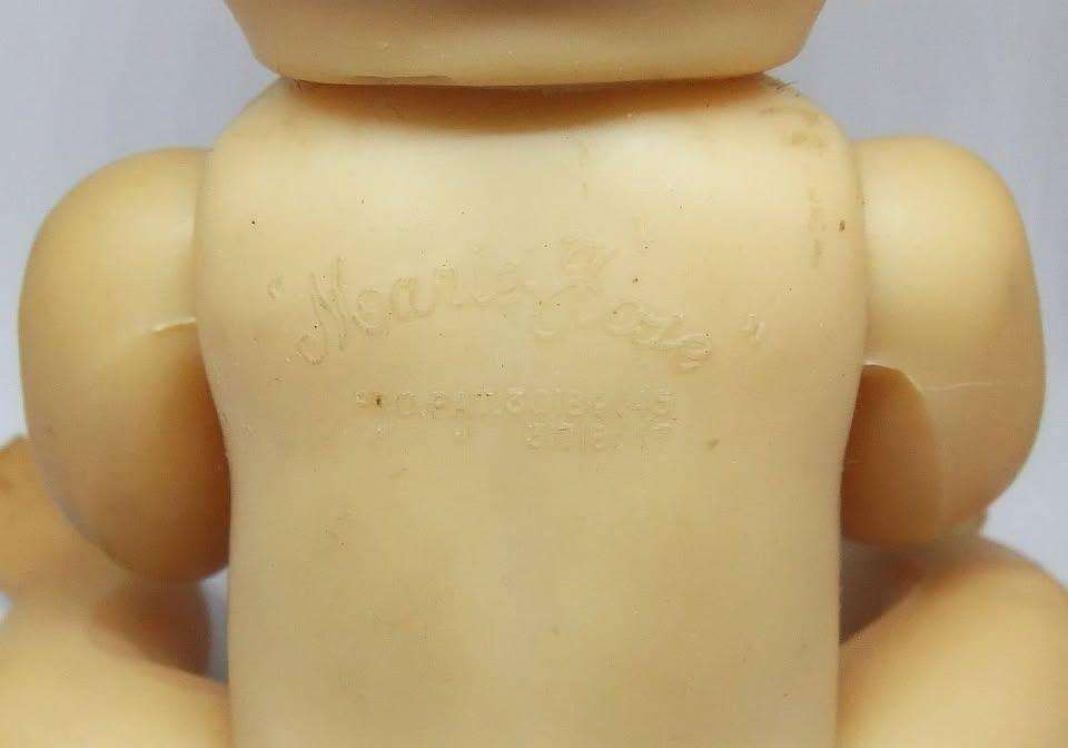 RARE IN SA !! A VINTAGE 1940`S RUBBER DOLL NAMED MARIE ROSE BY MORMIT ENGLAND - VALUE $50+