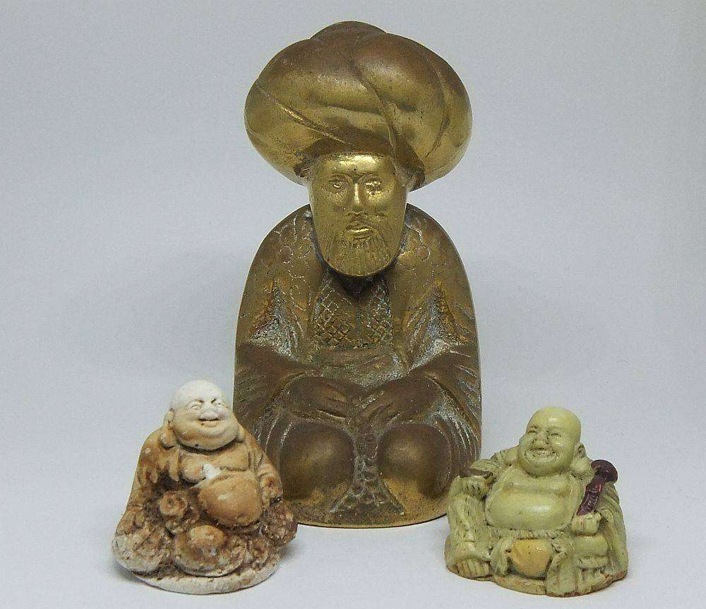 An adorable lot of three vintage deities