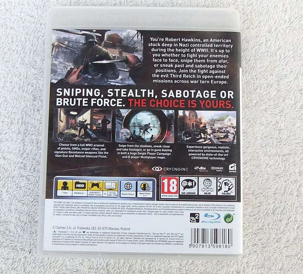 PLAYSTATION 3 GAME - ENEMY FRONT - LIMITED EDITION