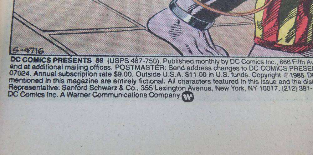 Comic - DC - 1986 Superman VS The Omega Man # 89