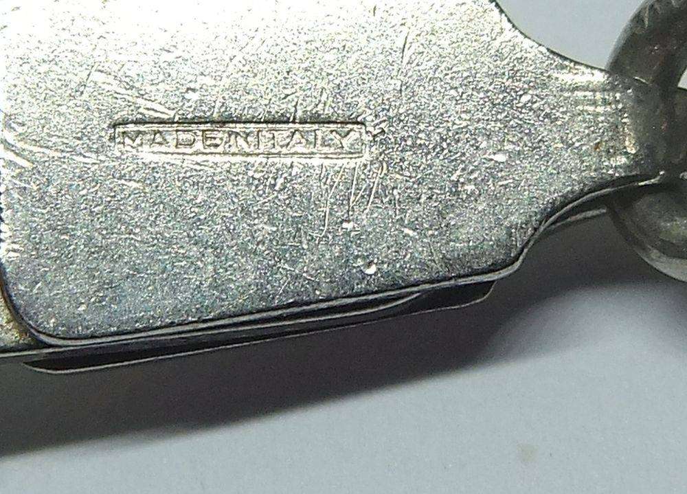 A vintage leather , acrylic bead and metal necklace by modernist Italian designer Wilma Spagli