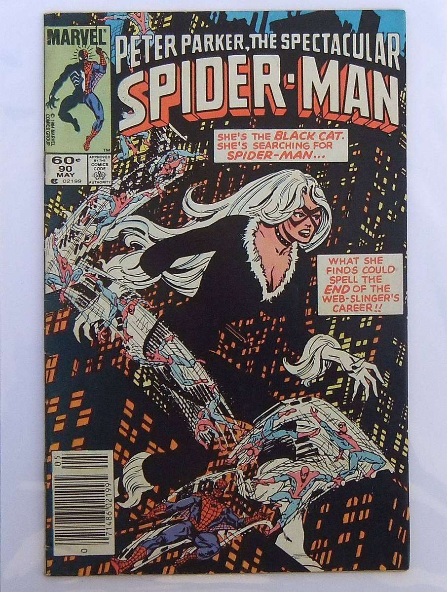1984 Marvel Comics - Peter Parker, The Spectacular Spider-Man #90 ( Black Cat )