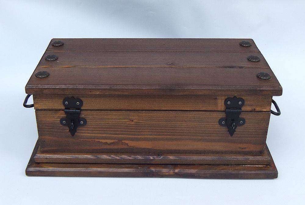 An awesome and huge hand made vintage treasure chest for your jewelry or valuables