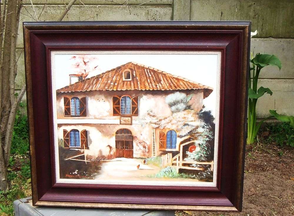 Original signed oil on board painting by SA artist & art teacher Jannie Jordaan