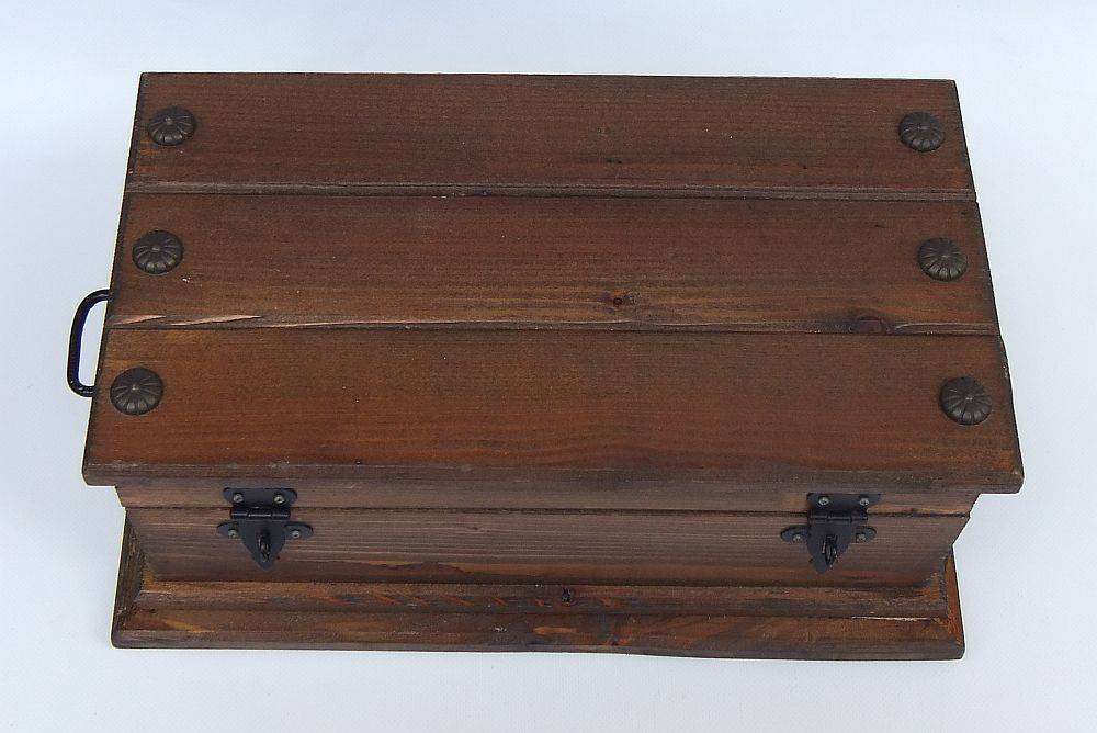 An awesome and huge hand made vintage treasure chest for your jewelry or valuables