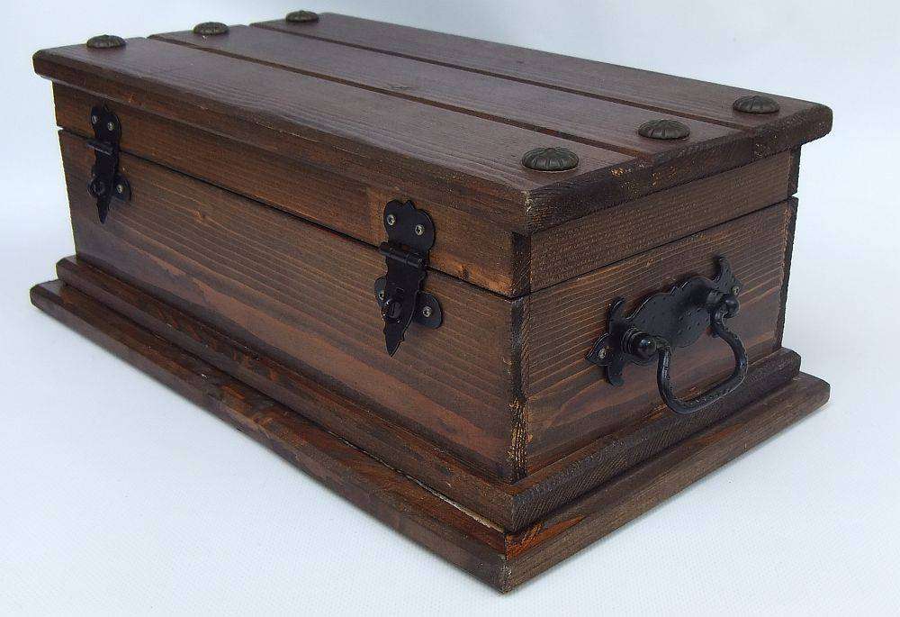 An awesome and huge hand made vintage treasure chest for your jewelry or valuables