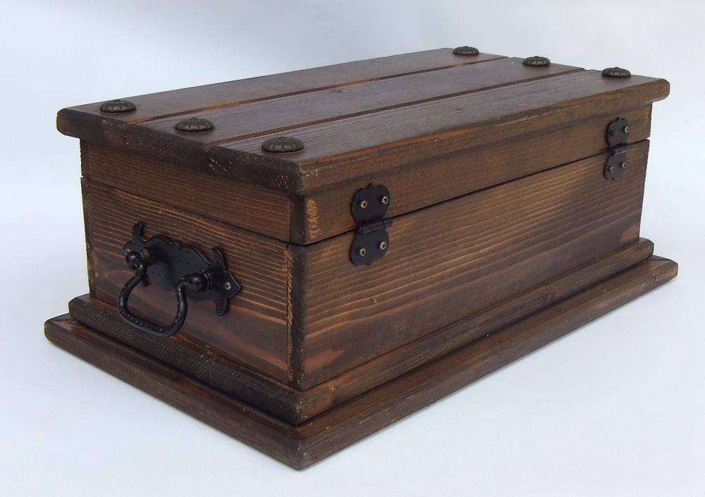 An awesome and huge hand made vintage treasure chest for your jewelry or valuables