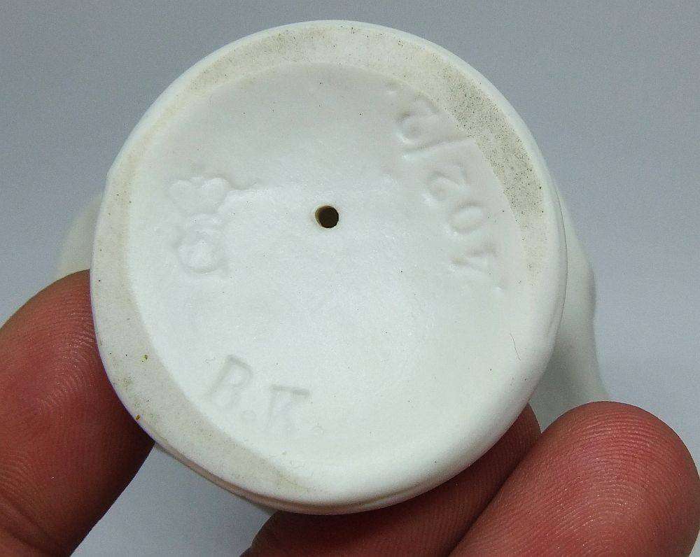 A rare numbered antique German bisque porcelain bust of Beethoven