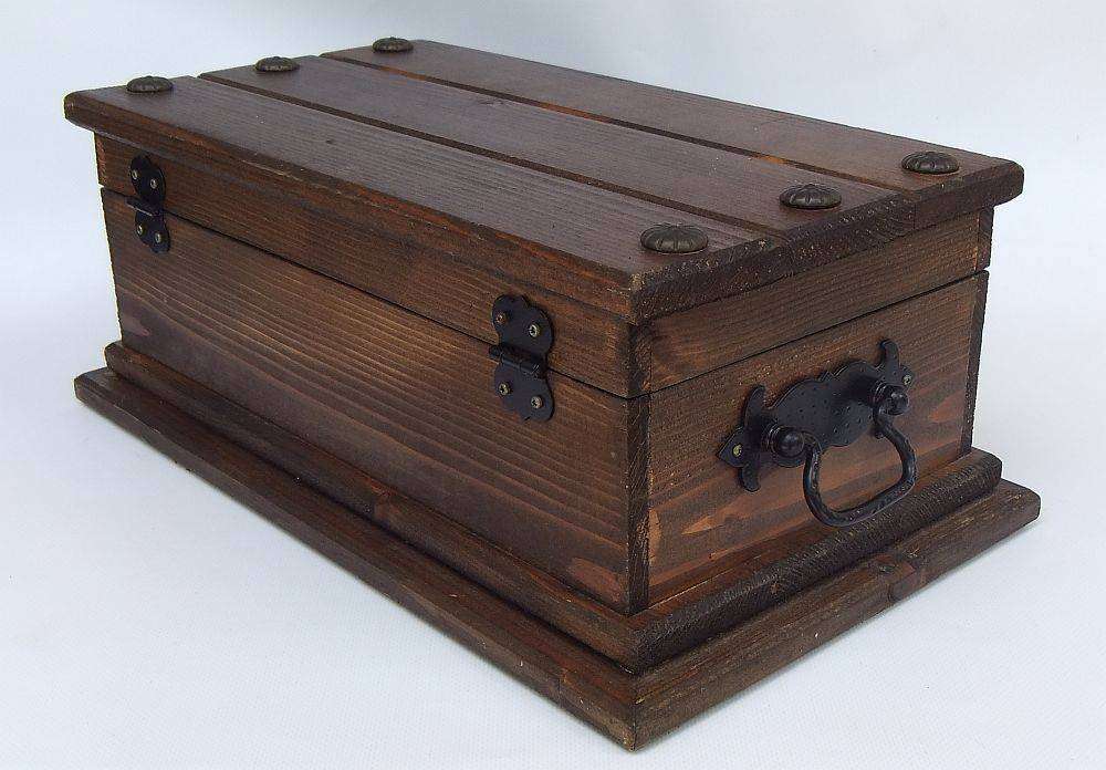 An awesome and huge hand made vintage treasure chest for your jewelry or valuables