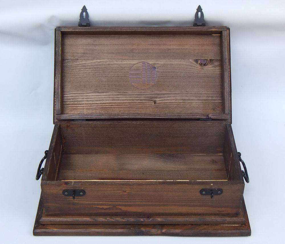 An awesome and huge hand made vintage treasure chest for your jewelry or valuables