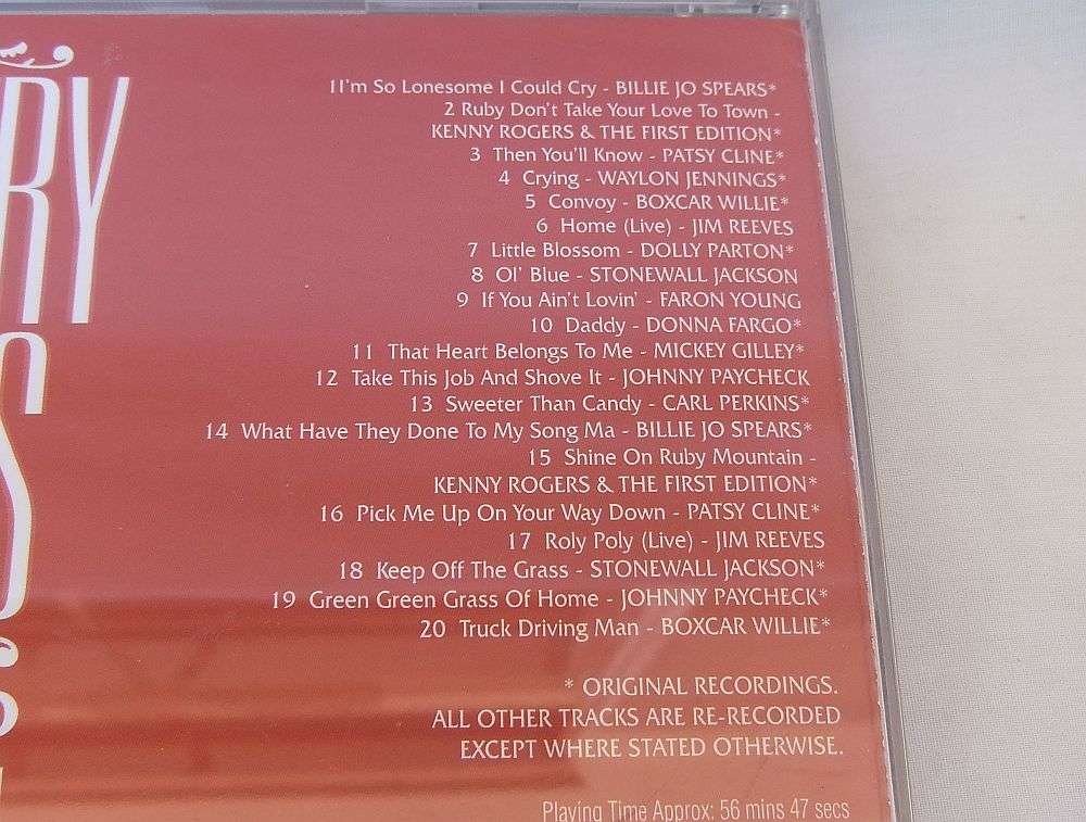 2 CD LOT !! COUNTRY GIANTS VOLUME ONE AND TWO !! VARIOUS ARTISTS !! GREAT CONDITION !!