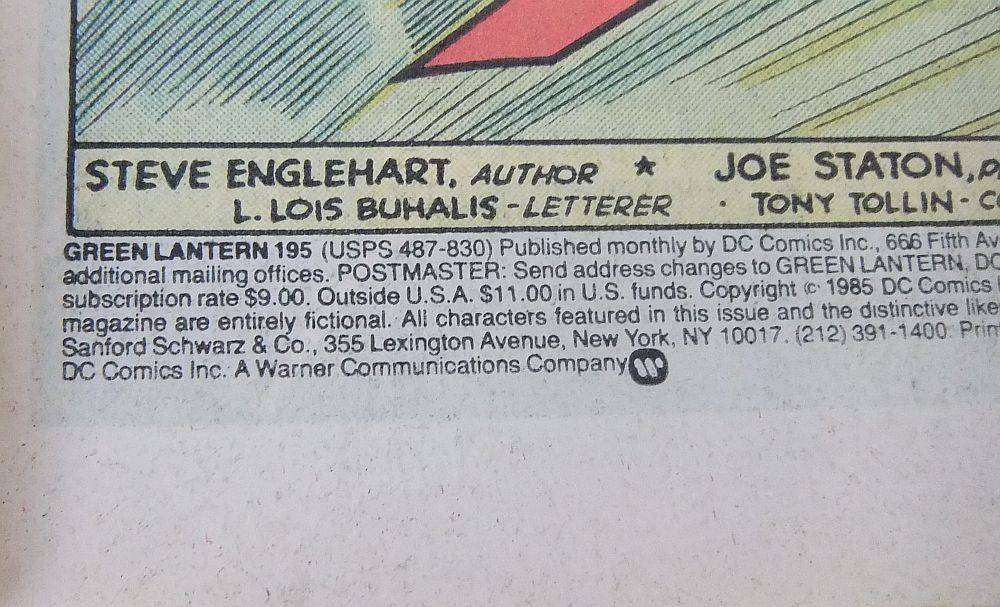 Comic - DC - 1985 Green Lantern #195