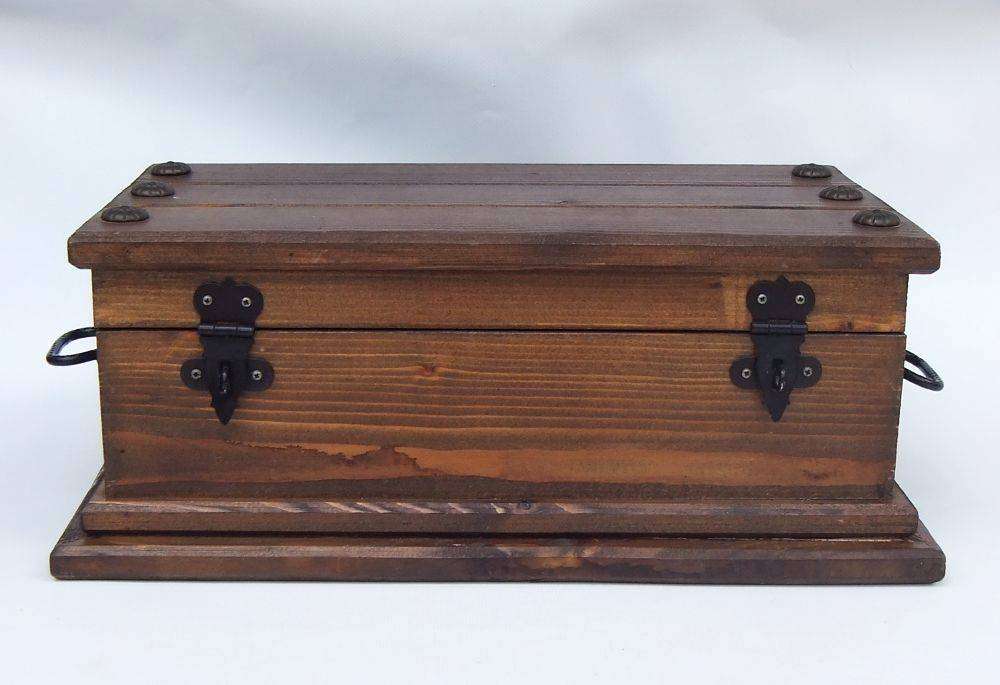 An awesome and huge hand made vintage treasure chest for your jewelry or valuables