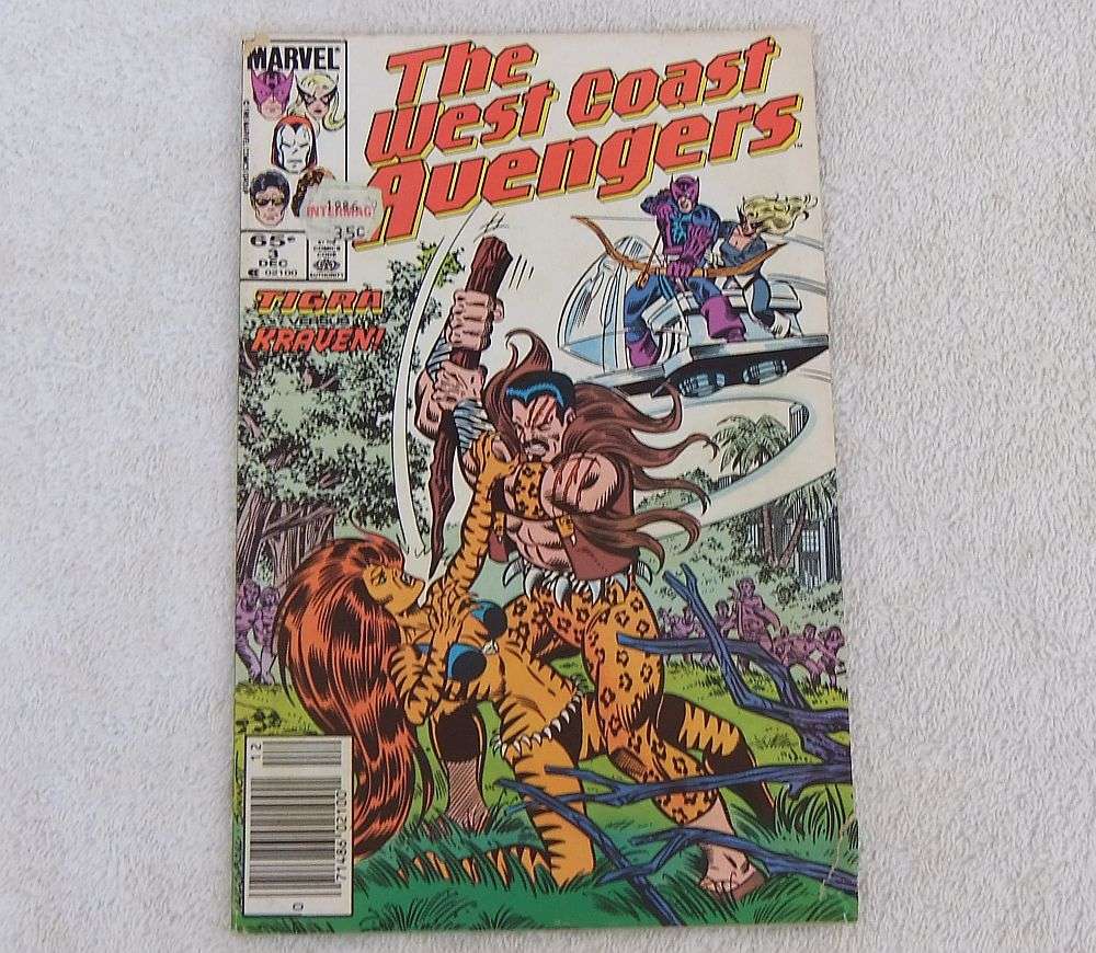 DECEMBER 1985 MARVEL COMICS - THE WEST COAT AVENGERS #3 - PRELOVED - FREE COMBINING