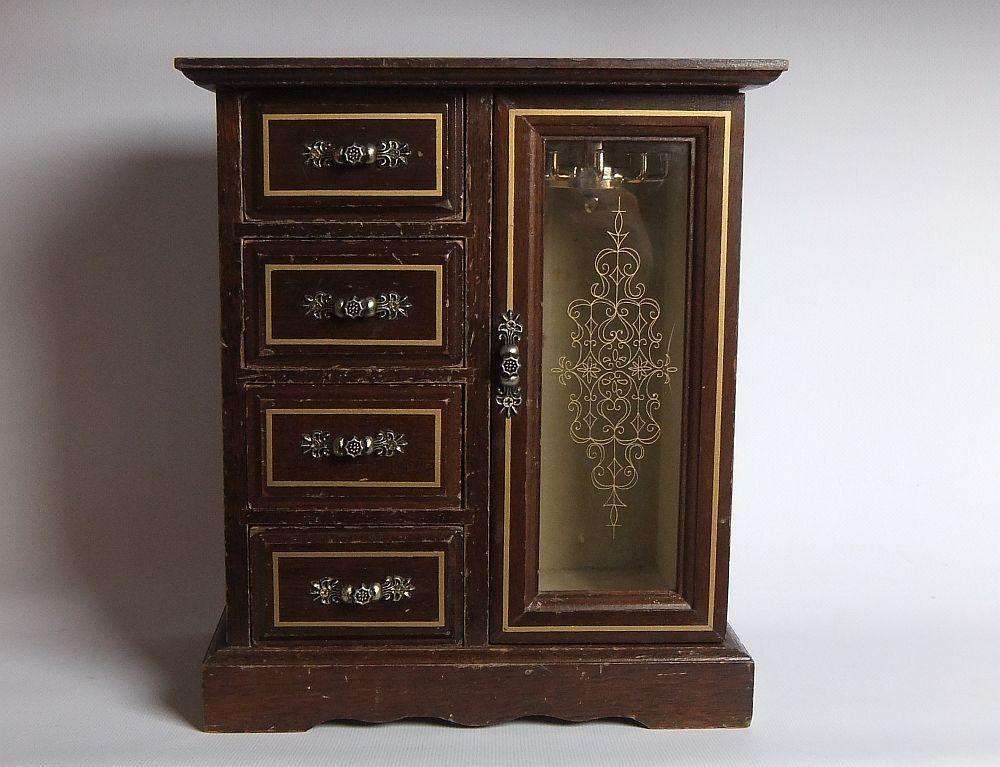 JEWELRY CUPBOARD !! A GREAT RESTORATION PROJECT FOR THE COLLECTOR OF ABSOLUTELY ADORABLE STUFF !!